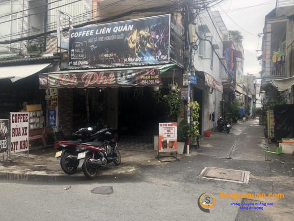 Sang quán cà phê với 3 phòng trọ cho thuê nằm mặt tiền đường Phạm Ngọc, phường Tân Quý, quận Tân Phú.
