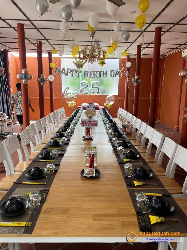 SANG NHƯỢNG NHÀ HÀNG HOẶC CHIA CỔ PHẦN NHÀ HÀNG RUBY VIEW SÂN VƯỜN THOÁNG MÁT